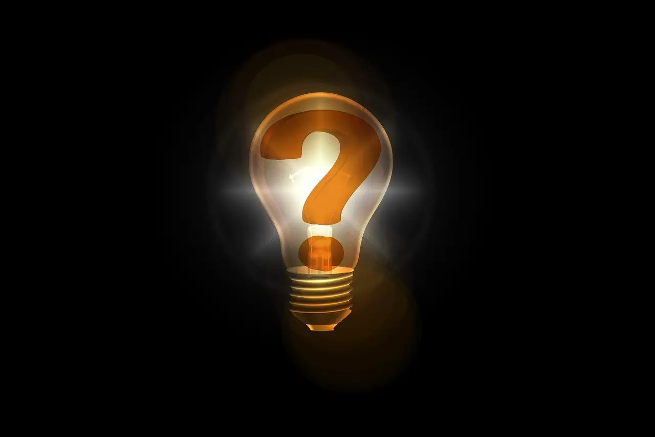 A bulb is shown in the picture with a question mark.