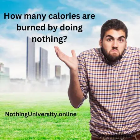 calories burned by doing nothing