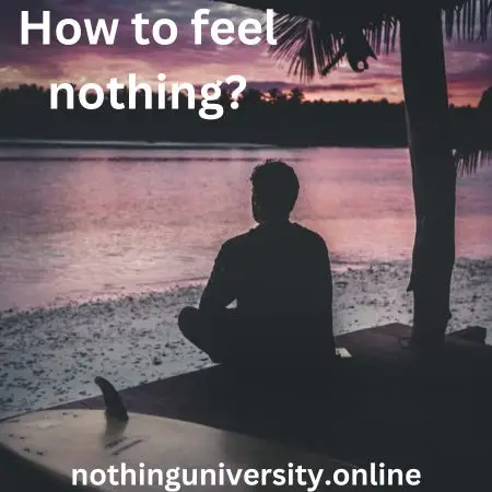 feel nothing